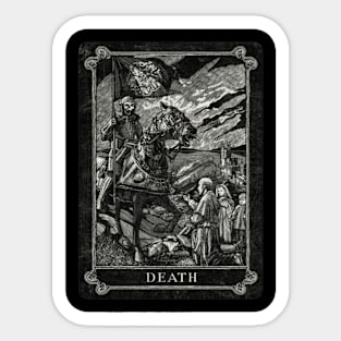 Tarot death Sticker